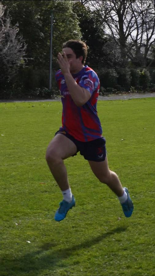 Athlete sprinting during an outdoor speed session
